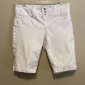 Royalty For Me white shirts. Size 4. 18” long. Two front and two back pockets.